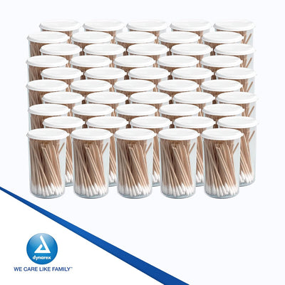 Dynarex Cotton Tip Applicators in Sealed Vial - 3" Length, 100ea/vial, 50vials/cs (5000 Count) Dynarex Cotton Tip Applicators in Sealed Vial - 3" Length, 100ea/vial, 50vials/cs (5000 Count)