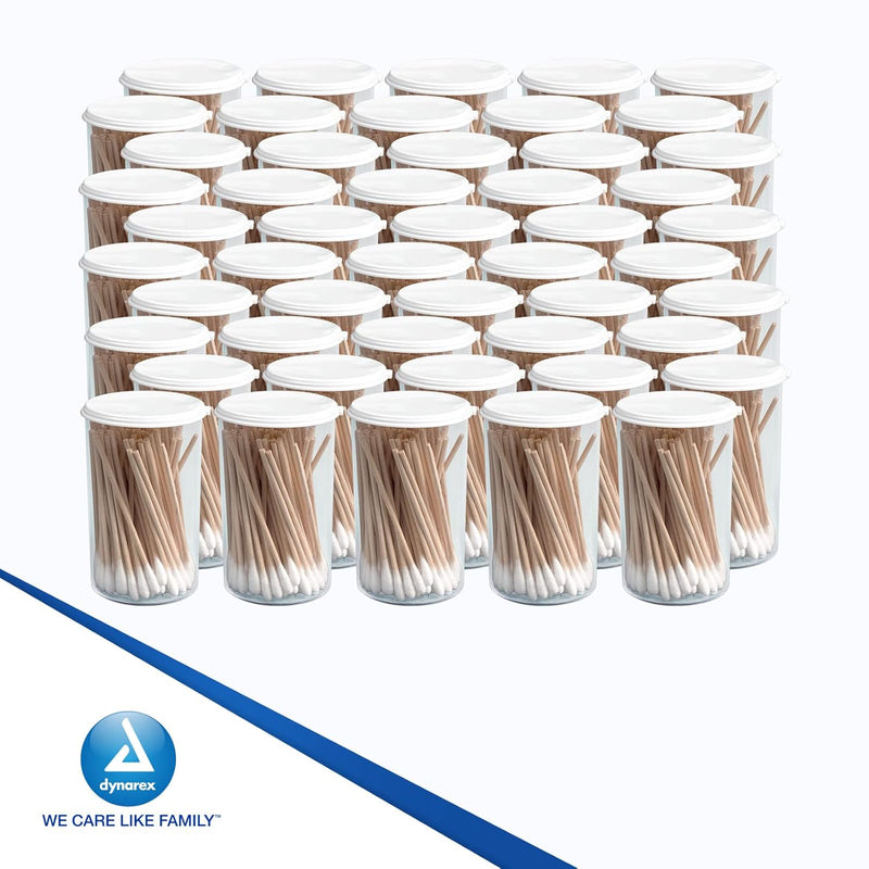 Dynarex Cotton Tip Applicators in Sealed Vial - 3" Length, 100ea/vial, 50vials/cs (5000 Count) Dynarex Cotton Tip Applicators in Sealed Vial - 3" Length, 100ea/vial, 50vials/cs (5000 Count)