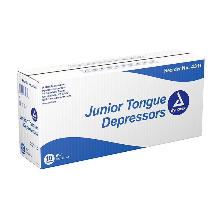 Dynarex Tongue Depressors Wood - Non-Sterile, 500ea/bx, 10bxs/cs (5000 Count) Dynarex Tongue Depressors Wood - Non-Sterile, 500ea/bx, 10bxs/cs (5000 Count)