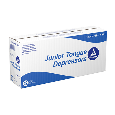 Dynarex Tongue Depressors Wood - Non-Sterile, 500ea/bx, 10bxs/cs (5000 Count) Dynarex Tongue Depressors Wood - Non-Sterile, 500ea/bx, 10bxs/cs (5000 Count)
