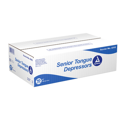 Dynarex Tongue Depressors Wood - Non-Sterile, 500ea/bx, 10bxs/cs (5000 Count) Dynarex Tongue Depressors Wood - Non-Sterile, 500ea/bx, 10bxs/cs (5000 Count)