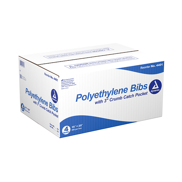 Dynarex Polyethylene Bibs (2000 Count) Dynarex Polyethylene Bibs (2000 Count)