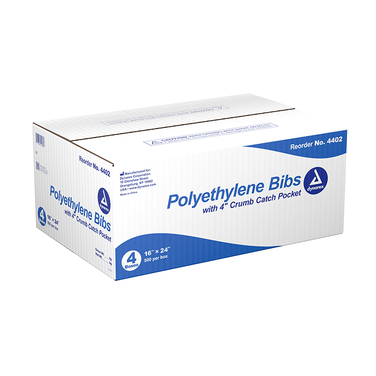 Dynarex Polyethylene Bibs (2000 Count) Dynarex Polyethylene Bibs (2000 Count)