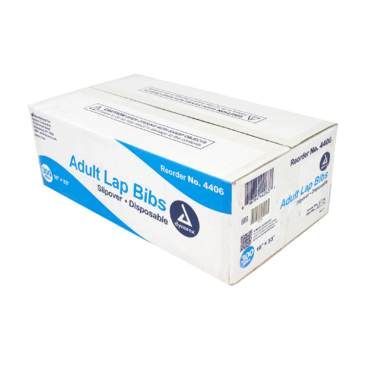 Dynarex Disposable Adult Lap Bibs (300 Count) Dynarex Disposable Adult Lap Bibs (300 Count)
