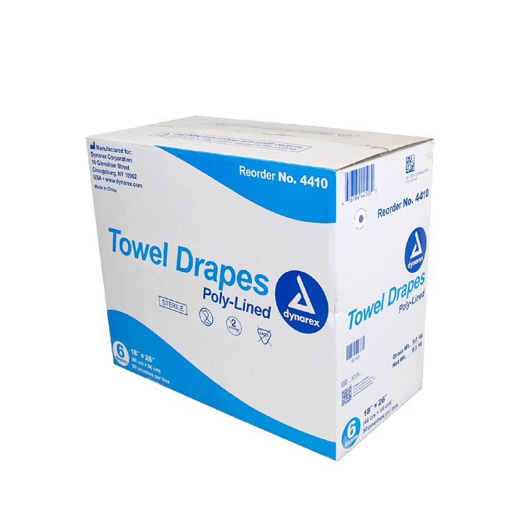 Dynarex Disposable Towel Drapes Sterile - 50ea/bx, 6bxs/cs (300 Count) Dynarex Disposable Towel Drapes Sterile - 50ea/bx, 6bxs/cs (300 Count)