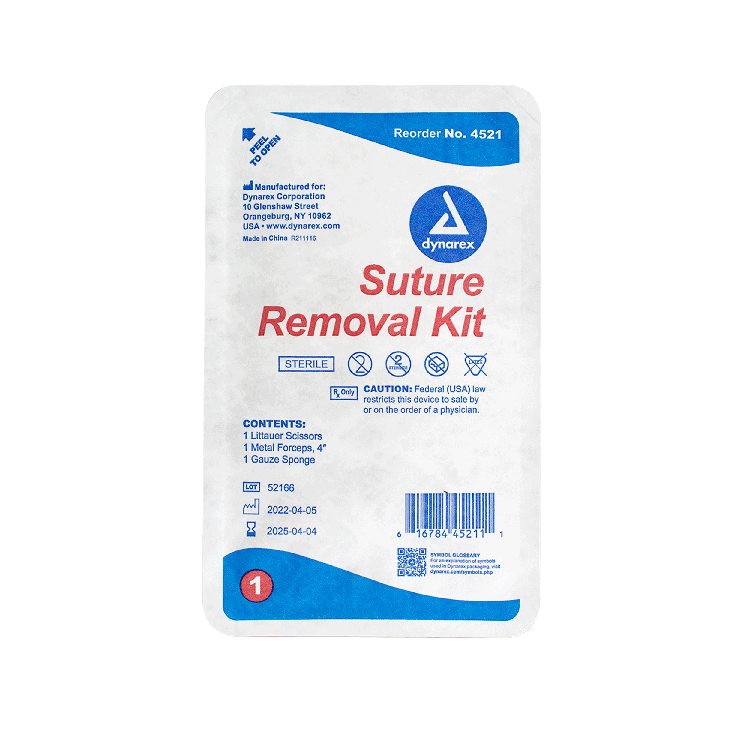 Dynarex Suture Removal Kit - Sterile (50 Count) Dynarex Suture Removal Kit - Sterile (50 Count)