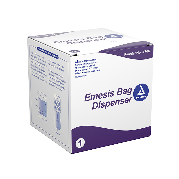 Dynarex Emesis Bags & Dispenser Dynarex Emesis Bags & Dispenser
