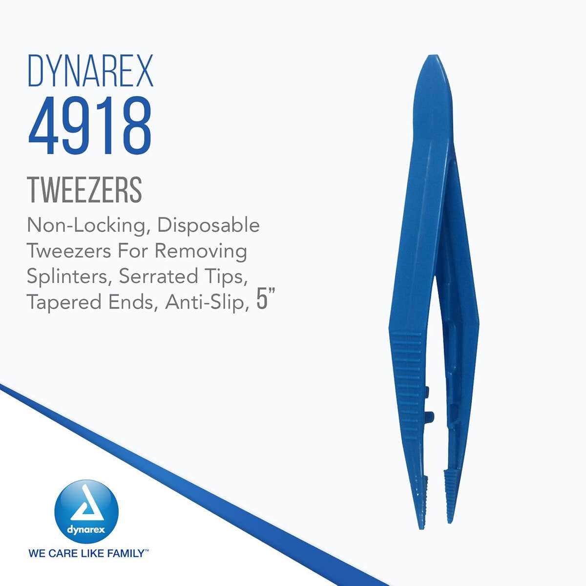 Dynarex Plastic Thumb Forceps Bulk, Individually Wrapped, 4.25" (1000 Count) Dynarex Plastic Thumb Forceps Bulk, Individually Wrapped, 4.25" (1000 Count)
