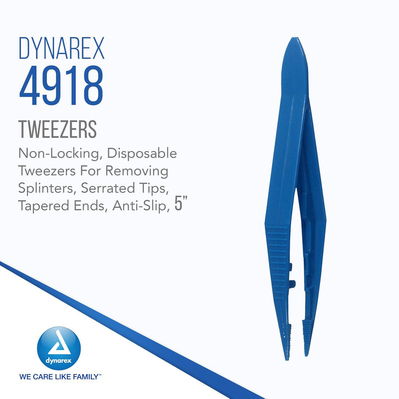 Dynarex Plastic Thumb Forceps Bulk, Individually Wrapped, 4.25" (1000 Count) Dynarex Plastic Thumb Forceps Bulk, Individually Wrapped, 4.25" (1000 Count)