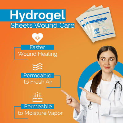 Safe N Simple Simpurity Hydrogel Absorbent Sheet Wound Dressing Safe N Simple Simpurity Hydrogel Absorbent Sheet Wound Dressing