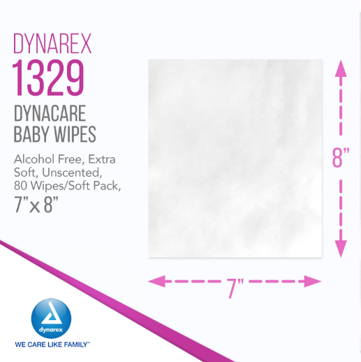 DynaCare Baby Wipes unscented w/ Plastic Lid, 7" x 8", 24pks/case (1920 Count) DynaCare Baby Wipes unscented w/ Plastic Lid, 7" x 8", 24pks/case (1920 Count)