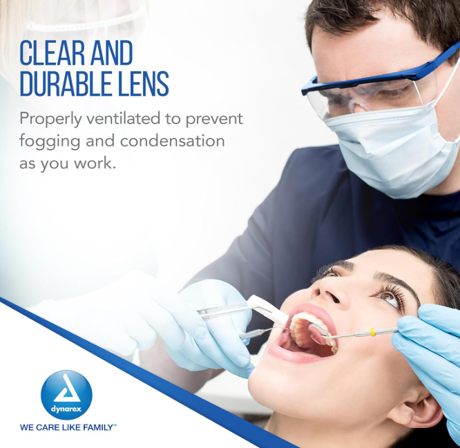 Dynarex Safety Glasses - 50ea/cs (50 Count) Dynarex Safety Glasses - 50ea/cs (50 Count)