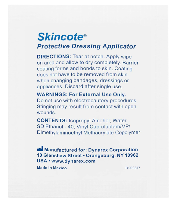 Dynarex Skincote Protective Dressing Applicator, 50ea/bx, 20bxs/case (1000 Count) Dynarex Skincote Protective Dressing Applicator, 50ea/bx, 20bxs/case (1000 Count)