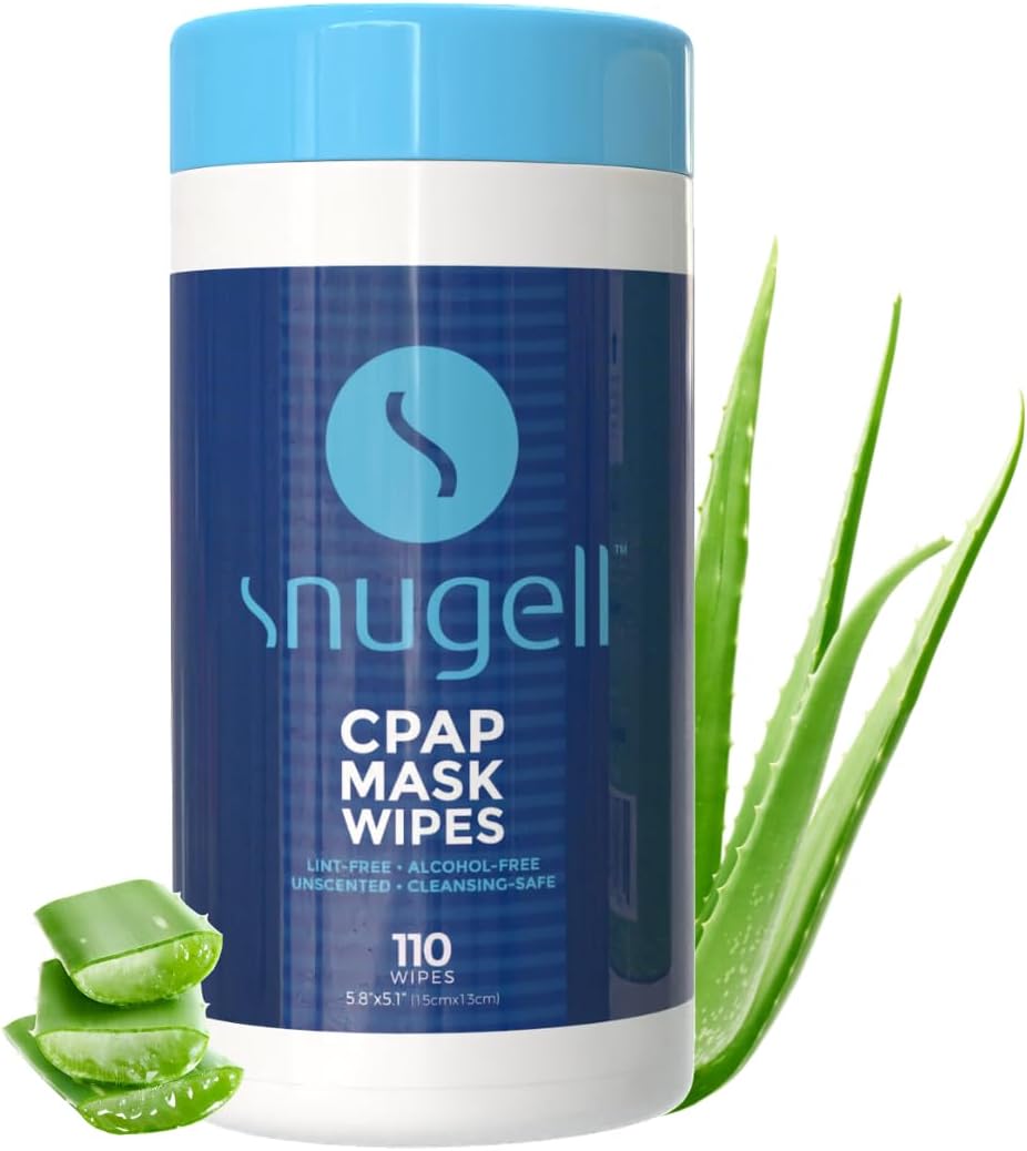 CPAP Mask Wipes by Snugell - Unscented (1 Canister, 110 Count) CPAP Mask Wipes by Snugell - Unscented (1 Canister, 110 Count)