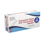 Dynarex Disposable Digital Oral Thermometer Sheaths - 100ea/bx, 50bxs/cs (5000 Count) Dynarex Disposable Digital Oral Thermometer Sheaths - 100ea/bx, 50bxs/cs (5000 Count)