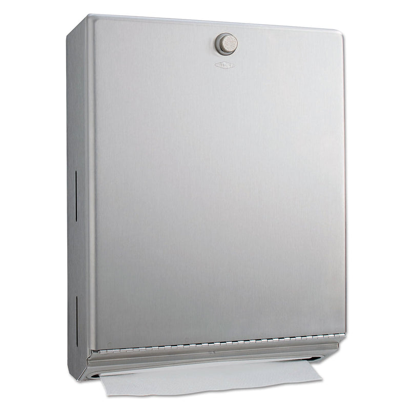 Bobrick ClassicSeries Surface-Mounted Paper Towel Dispenser, 10.81 x 3.94 x 14.06, Satin Bobrick ClassicSeries Surface-Mounted Paper Towel Dispenser, 10.81 x 3.94 x 14.06, Satin