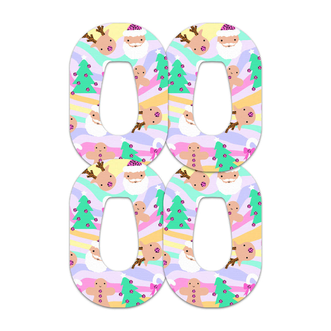 Christmas Pastel Dexcom G6 Patch Tape - Pump Peelz Christmas Pastel Dexcom G6 Patch Tape - Pump Peelz