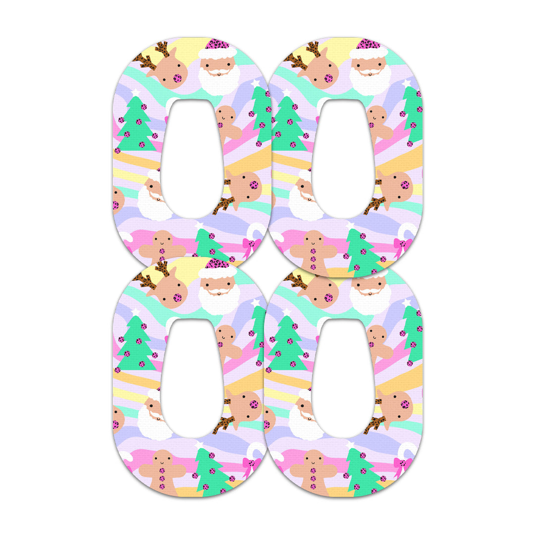 Christmas Pastel Dexcom G6 Patch Tape - Pump Peelz Christmas Pastel Dexcom G6 Patch Tape - Pump Peelz