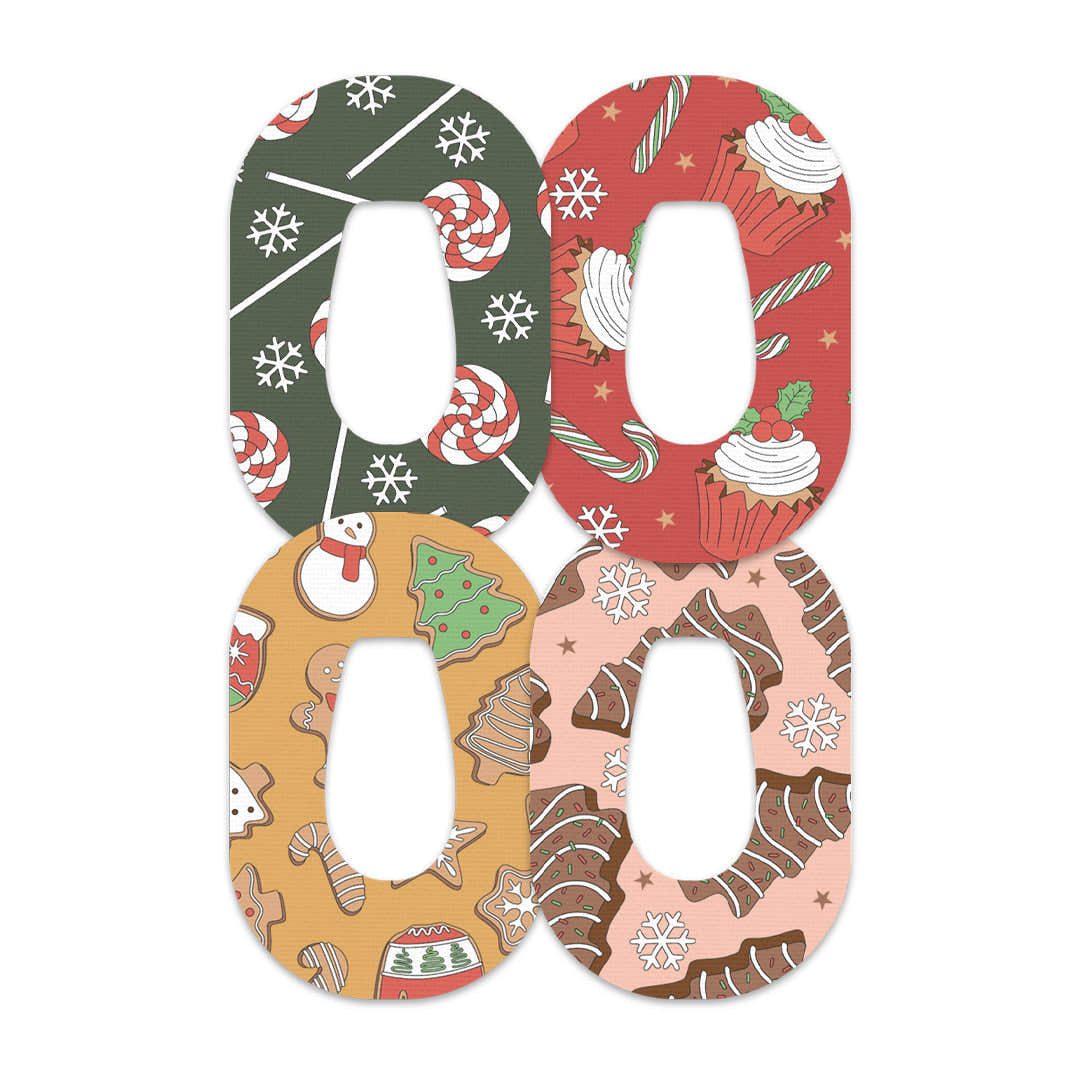 Christmas Treats Variety Dexcom G6 Patch Tape - Pump Peelz Christmas Treats Variety Dexcom G6 Patch Tape - Pump Peelz