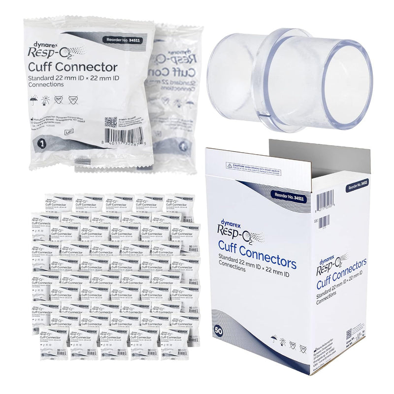 Dynarex Resp-O2™ Adapters & Connectors (50 Count) Dynarex Resp-O2™ Adapters & Connectors (50 Count)