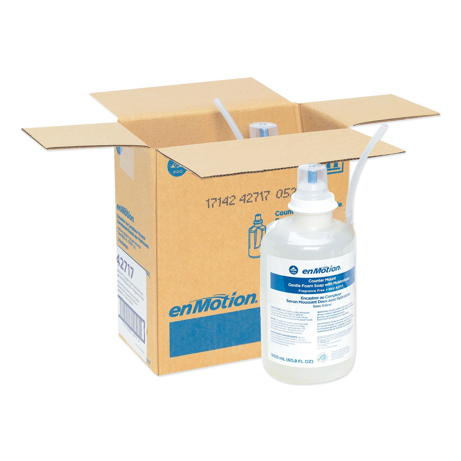 Georgia Pacific GP enMotion Counter Mount Foam Soap Refill, Fragrance-Free, 1,800 mL, 2/Carton Georgia Pacific GP enMotion Counter Mount Foam Soap Refill, Fragrance-Free, 1,800 mL, 2/Carton