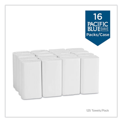 Georgia Pacific Blue Select Multi-Fold 2 Ply Paper Towel, 9.2 x 9.4, White, 125/Pack, 16 Packs/Carton Georgia Pacific Blue Select Multi-Fold 2 Ply Paper Towel, 9.2 x 9.4, White, 125/Pack, 16 Packs/Carton