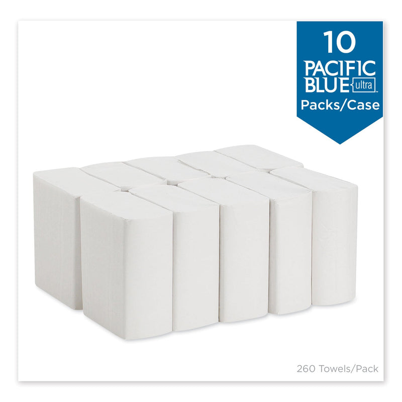 Georgia Pacific Pacific Blue Ultra Z-Fold Folded Paper Towels, 8 x 11, White, 260/Pack, 10 Packs/Carton Georgia Pacific Pacific Blue Ultra Z-Fold Folded Paper Towels, 8 x 11, White, 260/Pack, 10 Packs/Carton