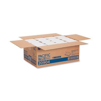 Georgia Pacific Pacific Blue Basic S-Fold Paper Towels, 10.25 x 9.25, White, 250/Pack, 16 Packs/Carton Georgia Pacific Pacific Blue Basic S-Fold Paper Towels, 10.25 x 9.25, White, 250/Pack, 16 Packs/Carton
