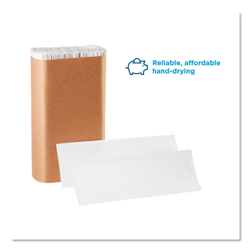 Georgia Pacific Pacific Blue Basic M-Fold Paper Towels, 9.2 x 9.4, White, 250/Pack, 16 Packs/Carton Georgia Pacific Pacific Blue Basic M-Fold Paper Towels, 9.2 x 9.4, White, 250/Pack, 16 Packs/Carton
