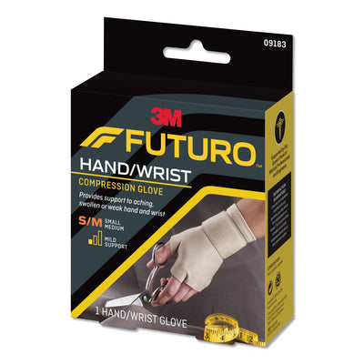 FUTURO Energizing Support Glove, Small/Medium, Fits Palm Size 6.5" - 8.0", Tan FUTURO Energizing Support Glove, Small/Medium, Fits Palm Size 6.5" - 8.0", Tan