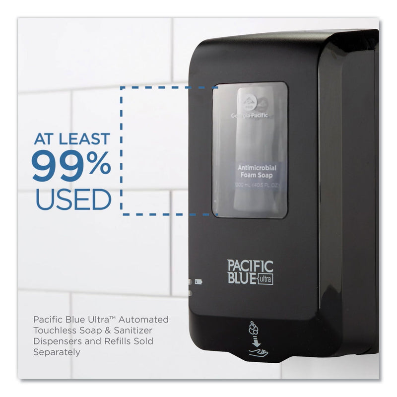 Georgia Pacific Pacific Blue Ultra Automated Touchless Soap/Sanitizer Dispenser, 1,000 mL, 6.54 x 11.72 x 4, Black Georgia Pacific Pacific Blue Ultra Automated Touchless Soap/Sanitizer Dispenser, 1,000 mL, 6.54 x 11.72 x 4, Black
