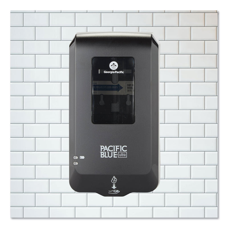 Georgia Pacific Pacific Blue Ultra Automated Touchless Soap/Sanitizer Dispenser, 1,000 mL, 6.54 x 11.72 x 4, Black Georgia Pacific Pacific Blue Ultra Automated Touchless Soap/Sanitizer Dispenser, 1,000 mL, 6.54 x 11.72 x 4, Black