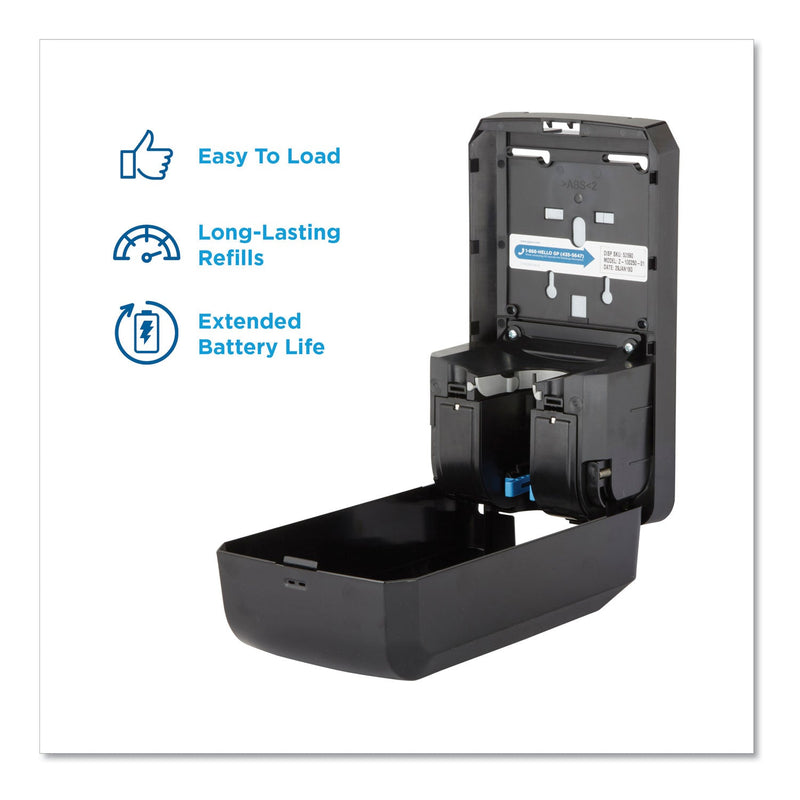 Georgia Pacific Pacific Blue Ultra Automated Touchless Soap/Sanitizer Dispenser, 1,000 mL, 6.54 x 11.72 x 4, Black Georgia Pacific Pacific Blue Ultra Automated Touchless Soap/Sanitizer Dispenser, 1,000 mL, 6.54 x 11.72 x 4, Black