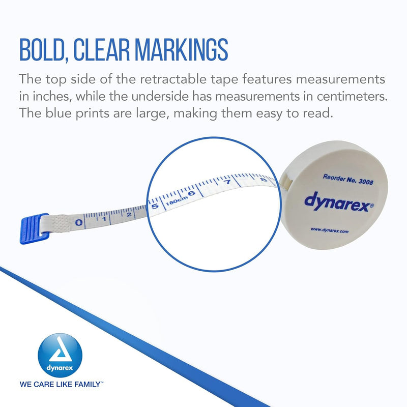 Dynarex Retractable Tape Measure, 72" - 6ea/bx, 24bxs/cs (144 Count) Dynarex Retractable Tape Measure, 72" - 6ea/bx, 24bxs/cs (144 Count)