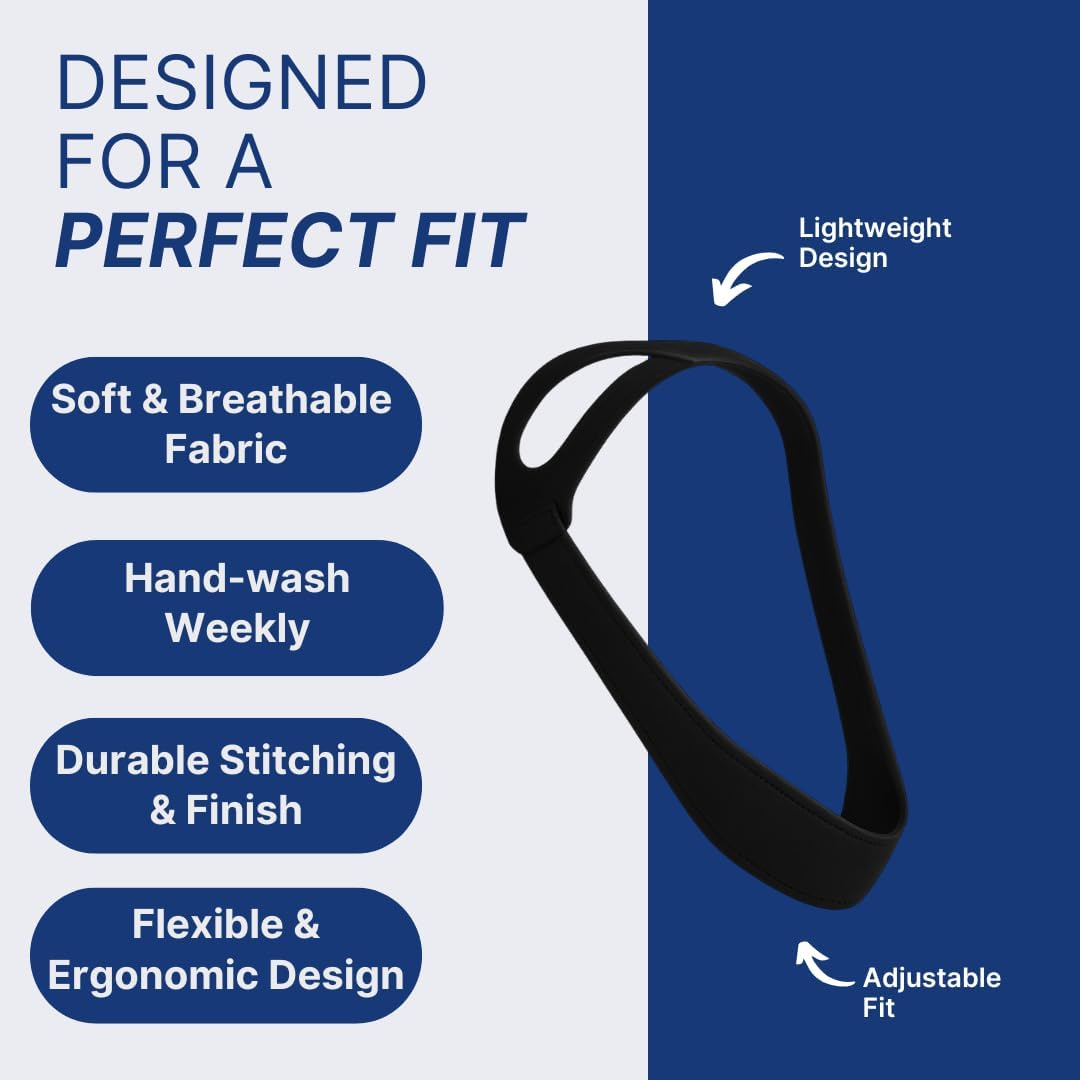 Chin Strap for CPAP Users (Halo Style) - Adjustable Strap Chin Strap for CPAP Users (Halo Style) - Adjustable Strap