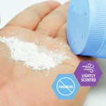 MedPride Premium 100% Talc Free Baby Powder w/seal - Blue Bottle - 13 oz, 24/cs. MedPride Premium 100% Talc Free Baby Powder w/seal - Blue Bottle - 13 oz, 24/cs.