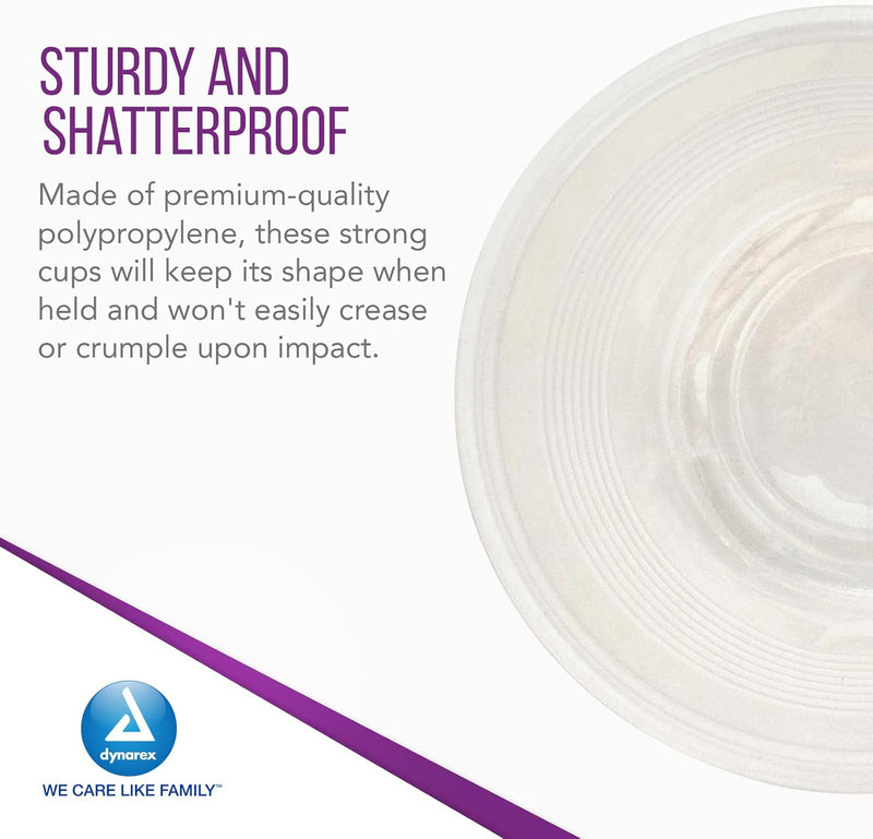 Dynarex Clear Plastic Cups - 100ea/bx, 25bxs/cs (2500 Count) Dynarex Clear Plastic Cups - 100ea/bx, 25bxs/cs (2500 Count)