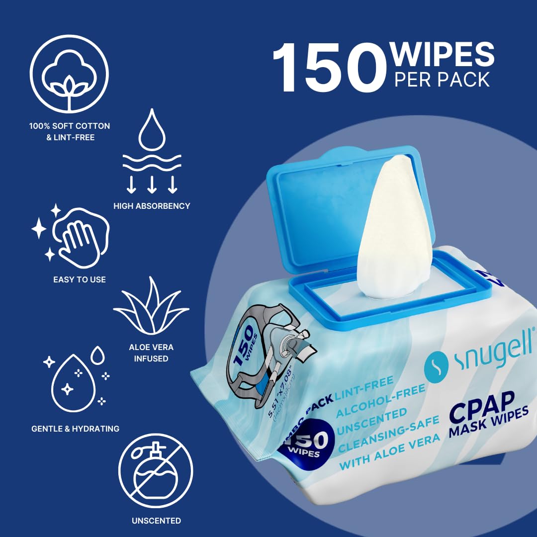 Jumbo Pack CPAP Mask Wipes - Unscented (1-Pack with 150 Wipes/pack) Jumbo Pack CPAP Mask Wipes - Unscented (1-Pack with 150 Wipes/pack)