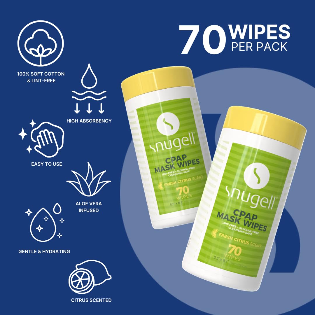CPAP Mask Wipes - Citrus Scent (1 Canister, 70 Count) CPAP Mask Wipes - Citrus Scent (1 Canister, 70 Count)