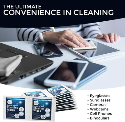 MedPride Premoistened Lens Cleaning Wipes - 6" x 5"- 200 wipes/ Case of 20 (4000 count) MedPride Premoistened Lens Cleaning Wipes - 6" x 5"- 200 wipes/ Case of 20 (4000 count)