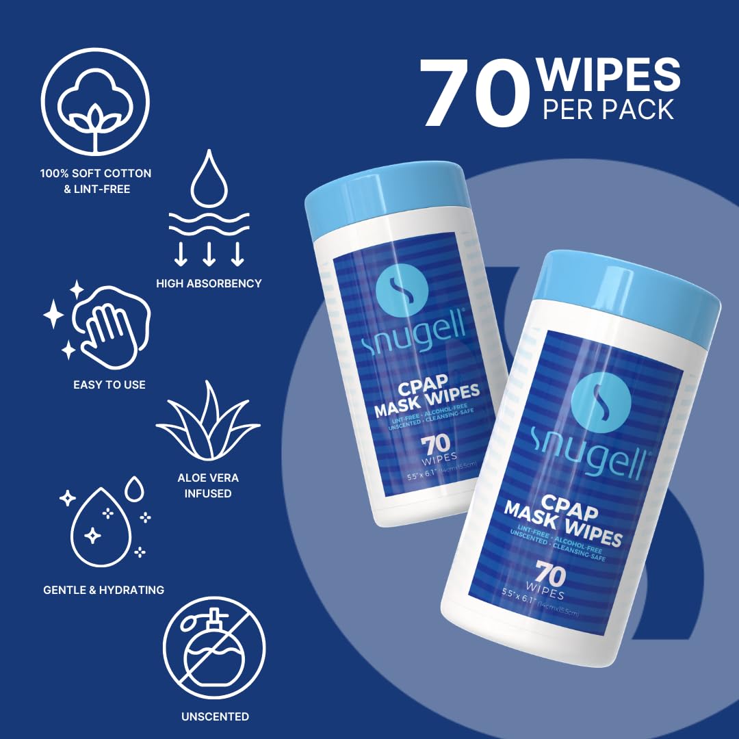 CPAP Mask Wipes - Unscented (1 Canister, 70 Count) CPAP Mask Wipes - Unscented (1 Canister, 70 Count)