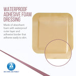 Dynarex DynaLevin - Waterproof Adhesive Bordered Foam - 10ea/bx, 12bxs/cs (120 Count) Dynarex DynaLevin - Waterproof Adhesive Bordered Foam - 10ea/bx, 12bxs/cs (120 Count)