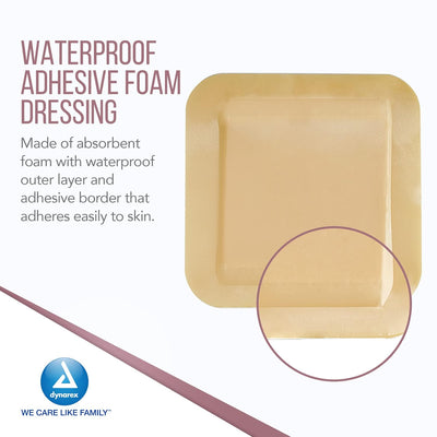 Dynarex DynaLevin - Waterproof Adhesive Bordered Foam - 10ea/bx, 12bxs/cs (120 Count) Dynarex DynaLevin - Waterproof Adhesive Bordered Foam - 10ea/bx, 12bxs/cs (120 Count)