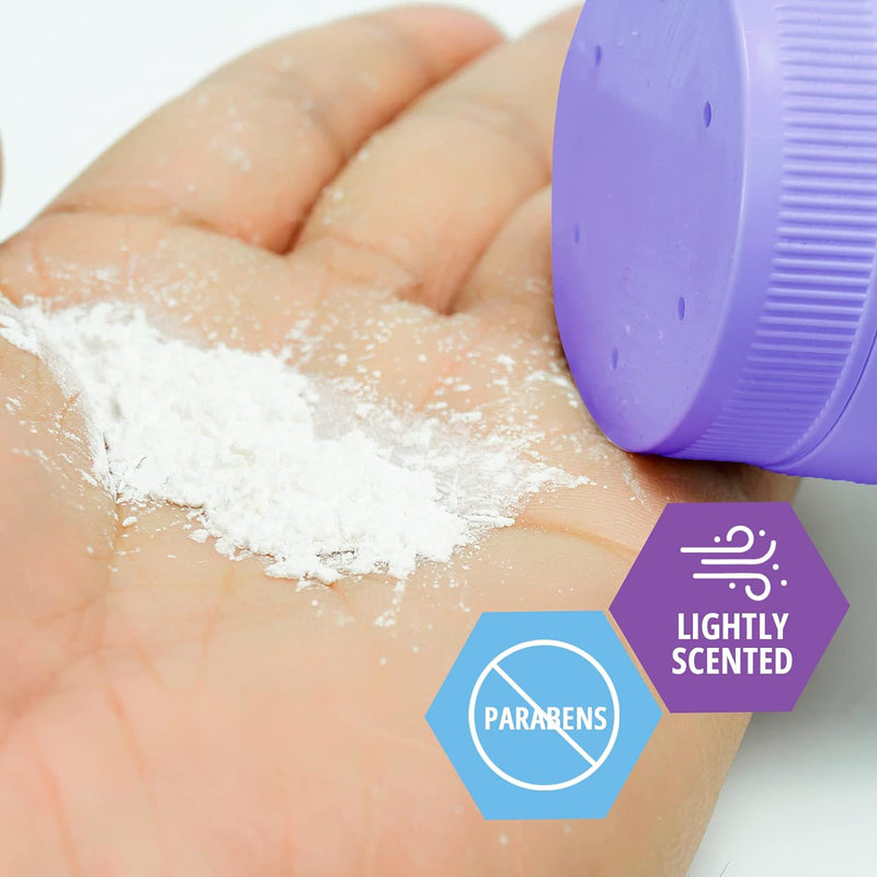MedPride Body Powder w/seal - Lavender Bottle 13 oz, 24/cs. MedPride Body Powder w/seal - Lavender Bottle 13 oz, 24/cs.