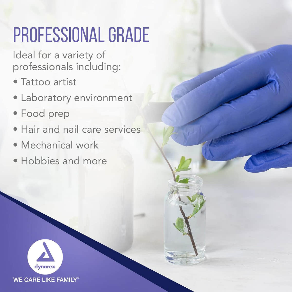 Dynarex DynaPlus Nitrile Exam Gloves 2 Mil Thick, Powder-Free, 10bxs/case Dynarex DynaPlus Nitrile Exam Gloves 2 Mil Thick, Powder-Free, 10bxs/case