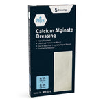 MedPride Antimicrobial Calcium Alginate Wound Dressing Pads, Highly Absorbent, 4” x 8”, Promotes Faster Healing - 5/Box, Case of 20 (100 Count) MedPride Antimicrobial Calcium Alginate Wound Dressing Pads, Highly Absorbent, 4” x 8”, Promotes Faster Healing - 5/Box, Case of 20 (100 Count)