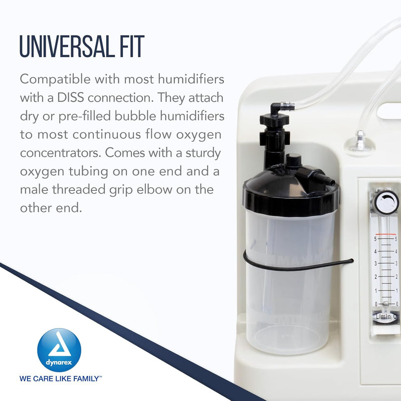 Dynarex Oxygen Humidifier Elbow Tubing Connector (10 Count) Dynarex Oxygen Humidifier Elbow Tubing Connector (10 Count)