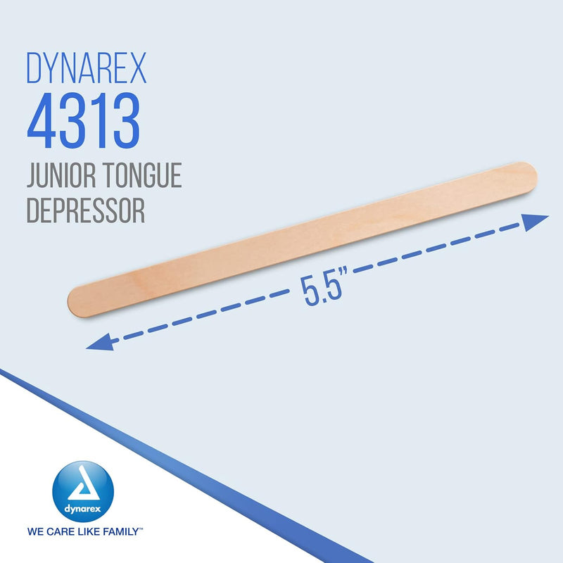 Dynarex Tongue Depressors Wood - Sterile, 100ea/bx, 10bxs/cs (1000 Count) Dynarex Tongue Depressors Wood - Sterile, 100ea/bx, 10bxs/cs (1000 Count)