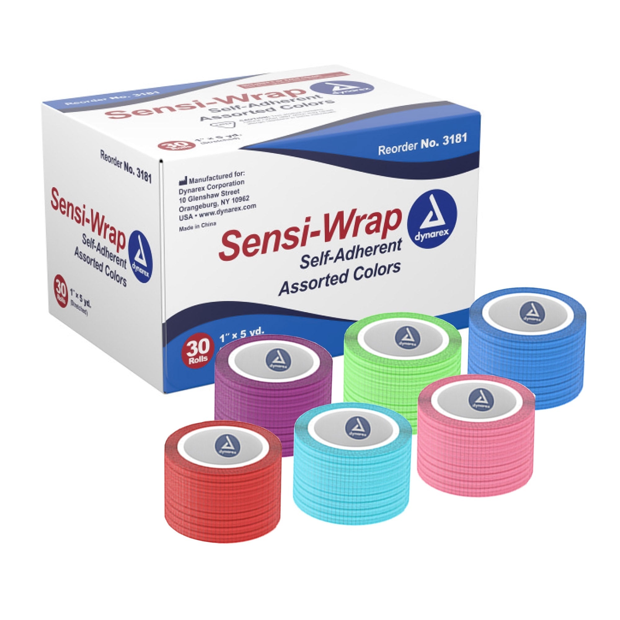 Dynarex Sensi Wrap, Self-Adherent, Assorted Dynarex Sensi Wrap, Self-Adherent, Assorted