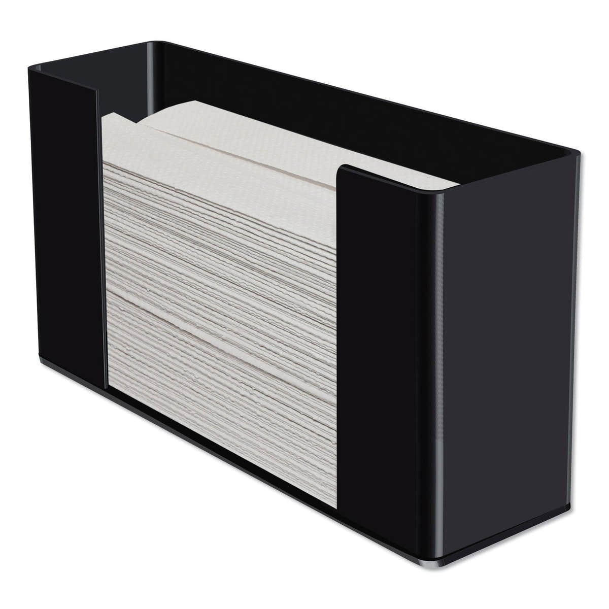 Kantek Multifold Paper Towel Dispenser, 12.5 x 4.4 x 7, Black Kantek Multifold Paper Towel Dispenser, 12.5 x 4.4 x 7, Black
